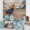 Designart - Wooden Boat On The Baltic Shores - Nautical & Coastal Print on Natural Pine Wood